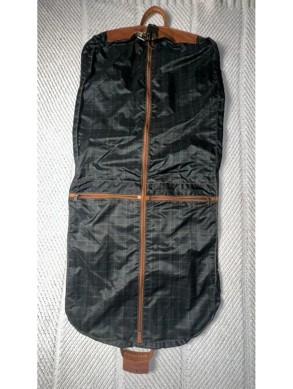 Vintage Boulder Ridge Full Grain Cowhide Garment Bag Leather